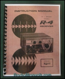 Drake R-4 Instruction manual: 11" x 17" Foldout Schematic - Click Image to Close